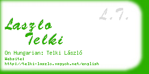 laszlo telki business card