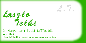 laszlo telki business card
